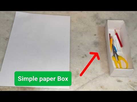 A4 paper Box | art and craft kids | Simple craft paper