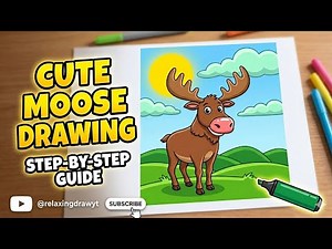 Easy Moose Drawing Tutorial | DIY Art Project