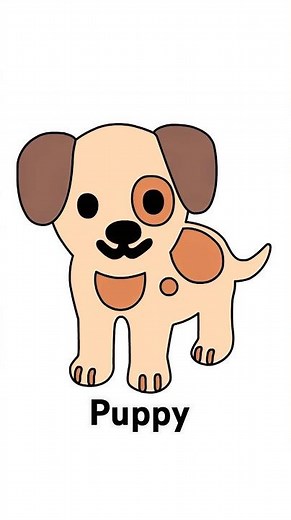 How to draw a cute puppy, how to draw a dog