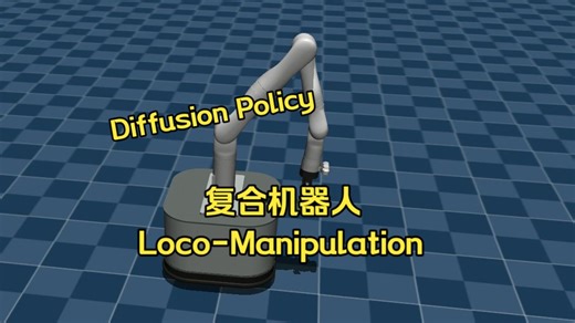 模仿学习Diffusion policy实现复合机器人一体化控制抓取