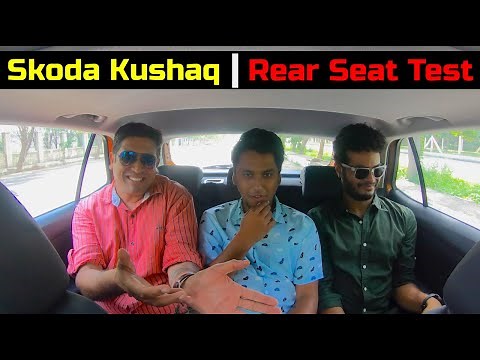 How good is the back seat of the Skoda Kushaq? We test it out in this video || Rear Seat for 3?
