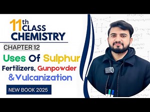 12.11 Uses of Sulphur | Vulcanization of Rubber, Fertilizers & Gunpowder | 1st Year Chemistry