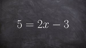 How to solve a linear equation using only two steps inverse operations