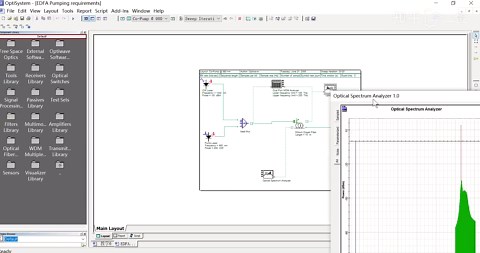 OptiSystem案例教学-掺铒光纤放大器EDFA-不同泵浦波长分析