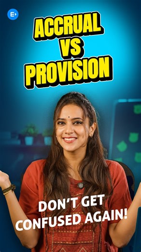 Entri Commerce Tamil on Instagram: "Accrual and Provision - These two terms are super important — and often confusing — in real-world accounting. In this video, we break them down with simple explanations and practical examples so you’ll never mix them up again. 💡 📌 Quick takeaway: ✔ Accrual → Amount is certain ✔ Provision → Amount is estimated / uncertain Mastering concepts like these can give you a strong edge in interviews and on the job! 📞 For Enquiry: 7736360481 🔗 Link in Bio #accountin