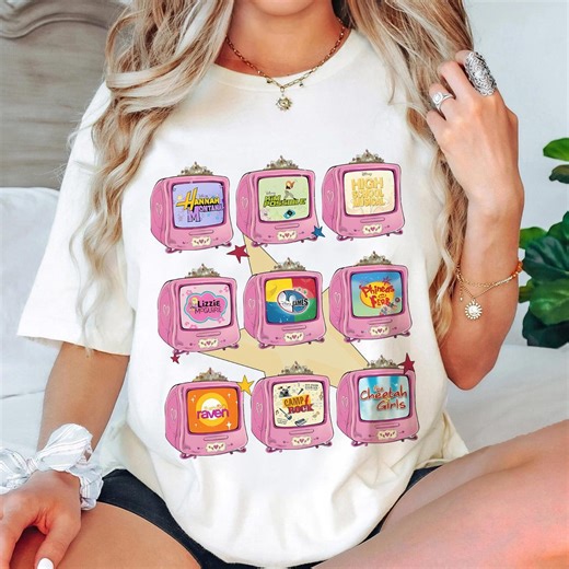 Disney Channel Movie Television T-shirt, Disneyland Family Matching Shirt, Disney Channel High School Musical Hannah Montana Lizzie Mcguire - Etsy