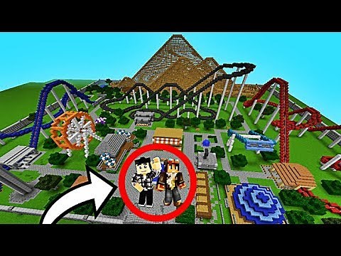CACHE CACHE MINECRAFT DANS UN PARC D'ATTRACTIONS !