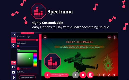 Spectruma - Audio Visualizer Maker by Efface Studios