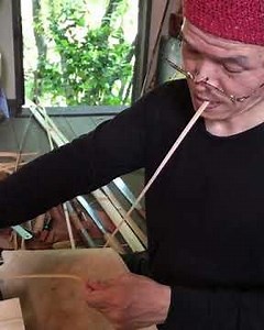 Japanese Master Bamboo Weaver Takami Yasuhiro and his wife Ayako