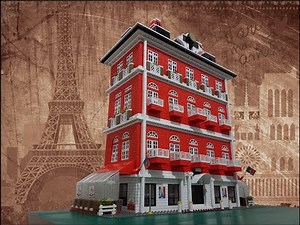 Classic Parisian Building - American Plastic Bricks