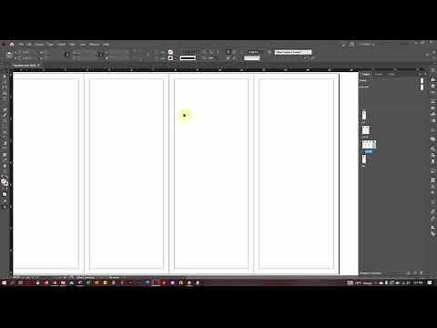 Demo: INDD folded brochure pages set-up