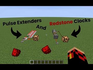 Simple Minecraft Pulse Extender And Redstone Clock
