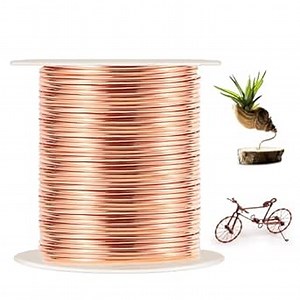99.9% Dead Soft Copper Wire, 16 Gauge/ 1.3 mm Diameter, 127 Feet / 39m, 1 Pound Spool Pure Copper Wire, Jewelry Making Wire for Crafts, Christmas Wreaths Tree, Garland and Floral Flower Arrangements