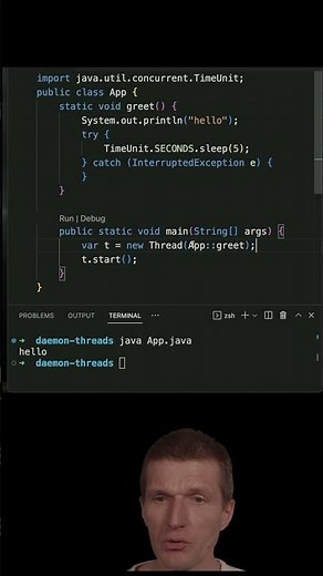 What are Daemon Threads? #java #shorts