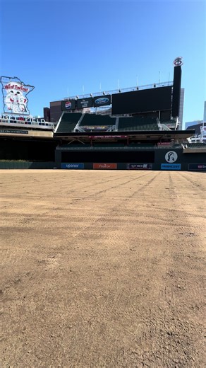 Inside a Major League Baseball Field Without Grass