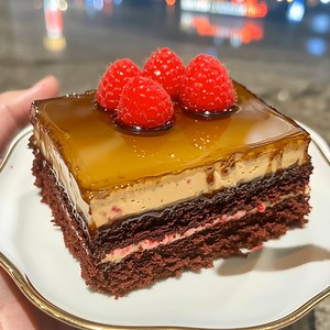 Dark Chocolate Raspberry Velvet Mousse Cake | Recipes Lora