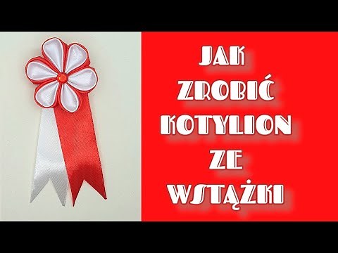 Jak zrobić łatwy kotylion ze wstążki/KANZASHI / 11 LISTOPADA / 2 MAJA / TUTORIAL/ DZIEŃ FLAGI
