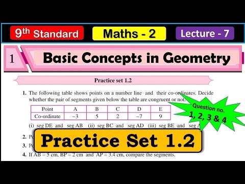 Practice Set 1.2 | Question 1, 2, 3 and 4 | Basic concept in Geometry | Lecture 7 | Maths 2 |Class 9