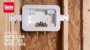 How To Install an Oatey 2 x 4 Supply Box Video | WebstaurantStore