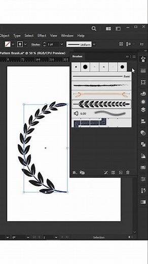 How to create a pattern brush in Adobe Illustrator | #howto #illustrator #tutorial #youtube