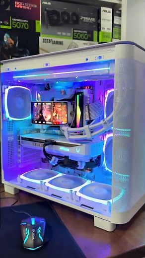 White color full pc gaming so fast running...love..