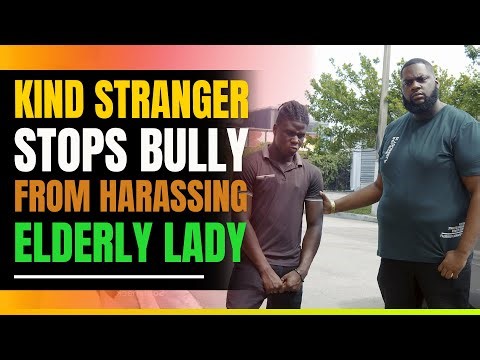Kind Stranger Stops Bully From Harassing Elderly Lady. Then This Happens