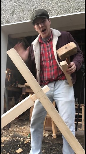 Creating a Wedged Mortise and Tenon Joint for a Pole Lathe