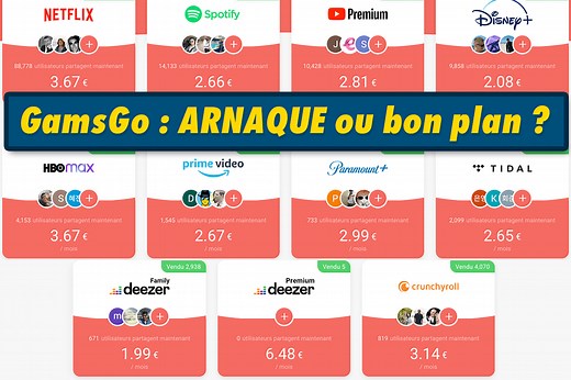 GamsGo avis 2026 : abonnements -70%, légal ou arnaque ?