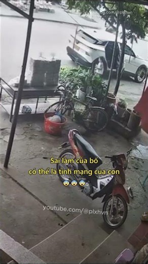 Sai lầm của bố có thể là tính mạng của con 😨 #giaothong #antoangiaothong #tainangiaothong
