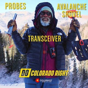 3.9K views · 257 reactions | Heading into the backcountry? Check the avalanche forecast and pack the essentials, including a shovel, transceiver and probe. | Visit Colorado | Facebook