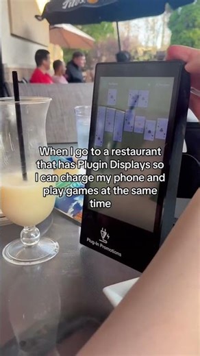 When I go to a restaurant that has Plugin Displays...