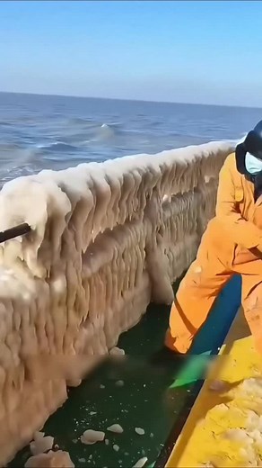 Why Ships Freeze Daily! ❄️ This ice-clearing scene might look satisfying, but for real ship crews, it’s a daily struggle. Ships traveling through extreme cold face constant ice buildup — even if the crew cleans everything today, fresh ice forms again by tomorrow. Cabin doors, rails, and even critical mechanical parts freeze solid, forcing crew members to spend hours breaking off thick layers of ice just to keep the ship functioning safely. Fact Inomix explores the hidden challenges behind life a