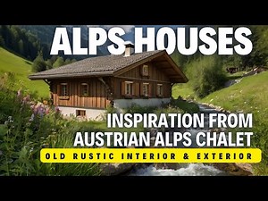 Inside Rustic Traditional Houses | Austrian Alpine Chalet with Rustic Interior.