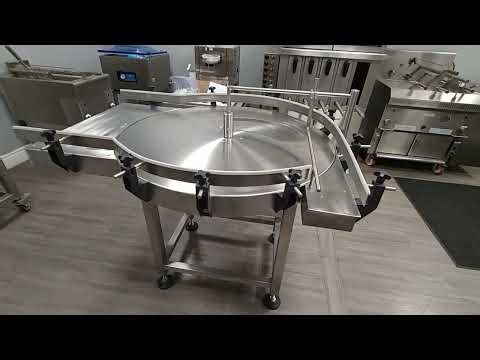 Process Line Feeding Rotary Unscrambling/Accumulating Table - CM Machine Services