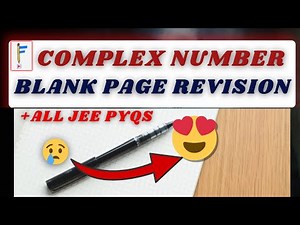 Complex Numbers from Scratch | Blank Page Revision + PYQs | JEE 2026 Live