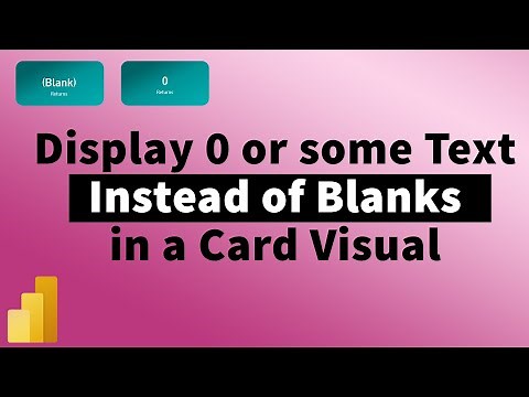 How to show Default values in a Card Visual | Show 0 Instead of Blank in PowerBI | MiTutorials