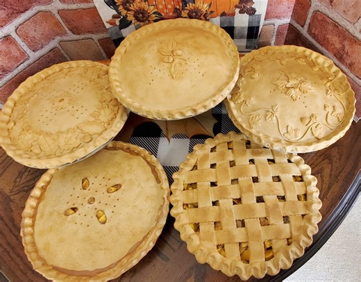 Faux Fruit Pie: 9.5" Blueberry, Apple, Cherry, Peach Fake Bake Display Prop - Etsy