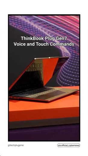 Lenovo ThinkBook: The Laptop That Sees and Hears You • No Mouse Needed. Just Touch and Talk.