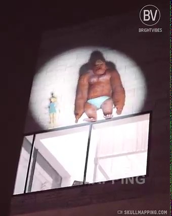 16M views · 53K reactions | Brilliant real life animation . Watch what happens when a gorilla 轢 breaks into a museum   Skullmapping | BrightVibes | Facebook