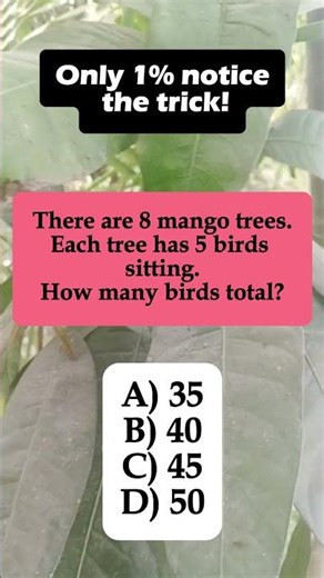 Only Genius Can Solve This Bird Math Riddle 🧠🐦 | IQ Test Puzzle #shorts #iqvistax #birdpuzzle #maths