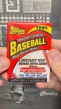 Pack Rip! 1991 Topps Baseball Cards! #junkwax #baseball #packopening #baseballcards #topps