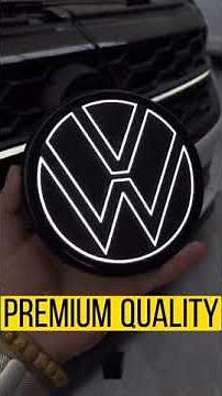 Dynamic VW Light-Up Emblem Install | Front Logo Upgrade for Jetta, Tiguan, Passat & More #shorts