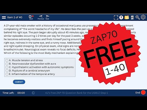 FREE Practice Exam USMLE Step 1, Block #1 (Questions 1-40)