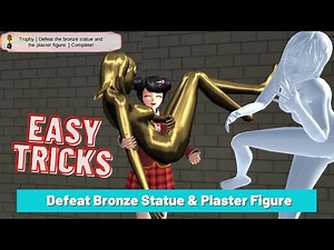 How to do Defeat the Bronze Statue and Plaster Figure Mission | SAKURA School Simulator