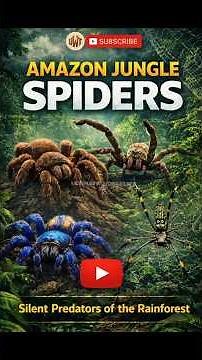 Deadly Amazon Spiders 🕷️ | Giant Tarantulas & Venomous Jungle Hunters #reels #amazon #smsg_mot