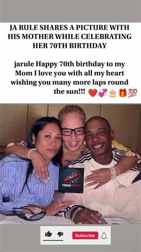 Ja Rule Celebrates His Mom’s 70th Birthday with Heartwarming Photo 🎉❤️#viral#fyp#youtube#jaRule