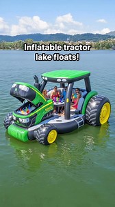 13M views · 67K reactions | These giant inflatable tractor lake floats look incredibly fun!  | Inspiring Designs | Facebook