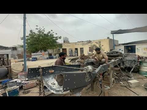 ||Volvo Truck Frame Repair After Major Accident | Full Workshop Process ||Truck Chassis repairing ||