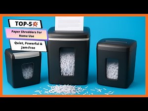 ✅ Top 5 Best Paper Shredders for Home Use 2025 🔥 | Quiet, Powerful & Jam-Free Shredders |