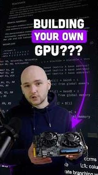 Can you actually build your own GPU??!! 🤯 💻 #gpu #diy #gpucomputing